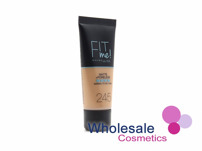 6 x Maybelline Fit Me Matte & Poreless Liquid Foundation - 245 CLASSIC BEIGE